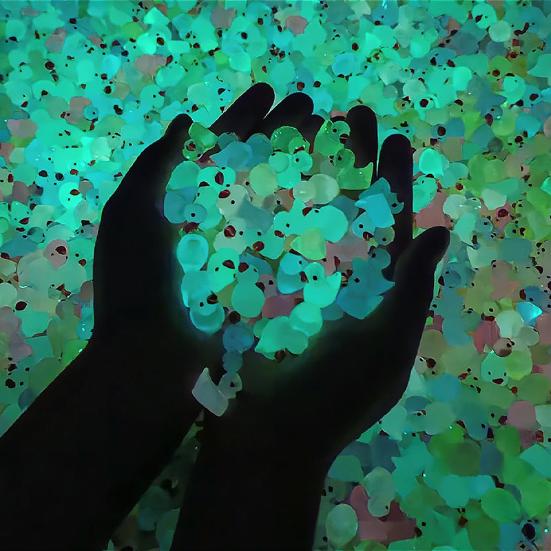 Luminous Little Duck Resin Accessories Micro Landscape Ornaments