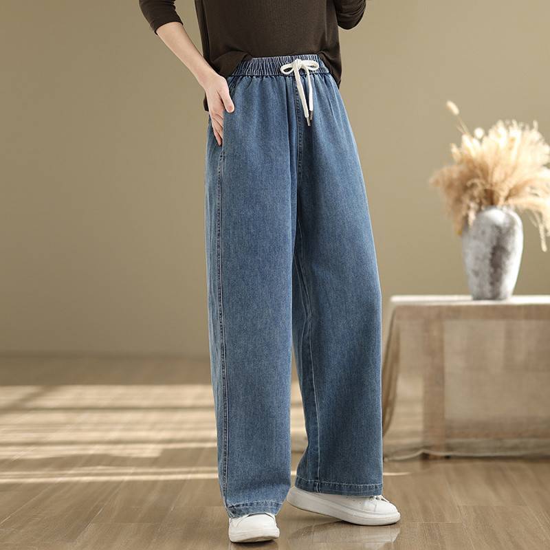 New Spring High-waist Straight Wide-leg Pants For Petite To Look Taller And Slimmer