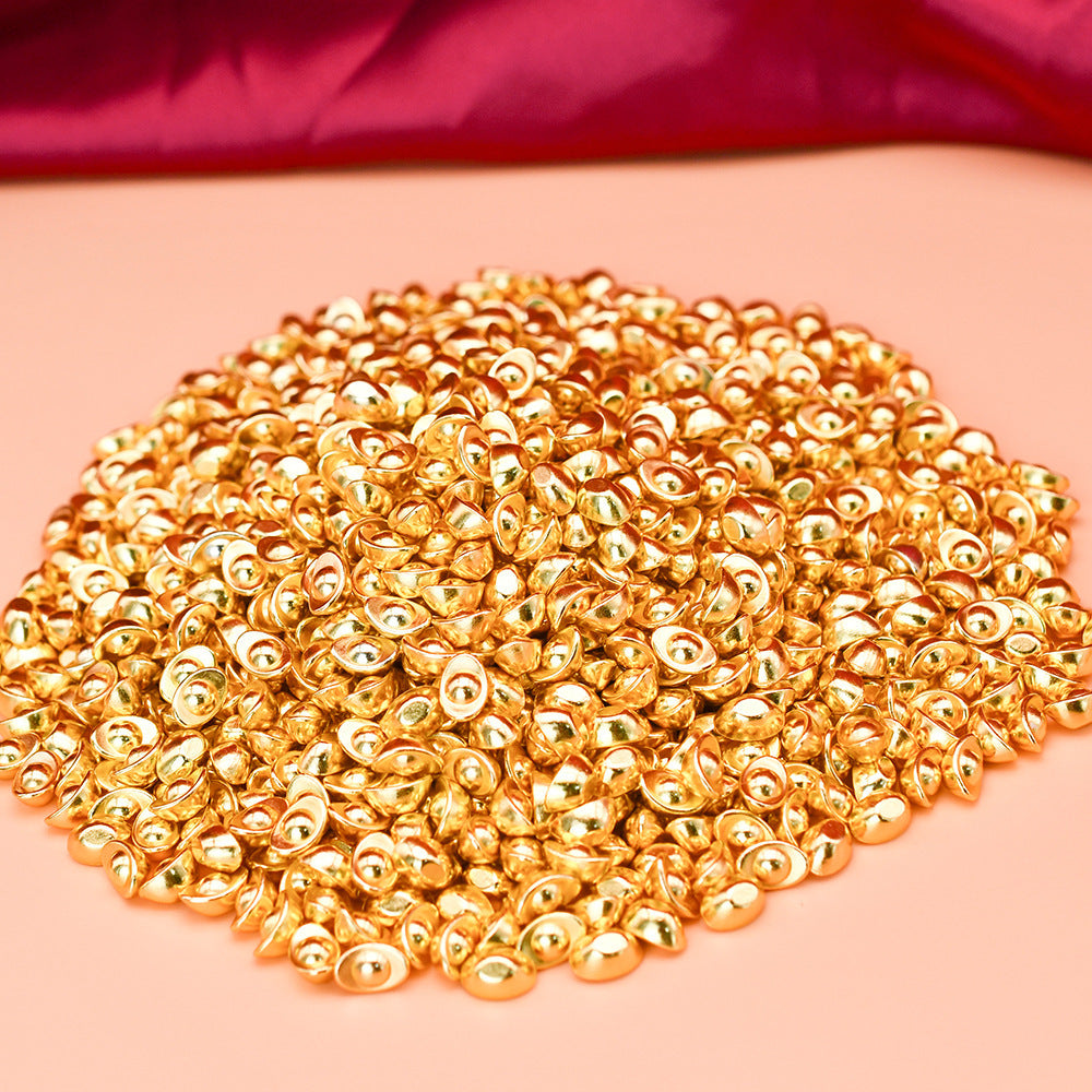 Mini Solid Gold & Small Ingot Fortune Furnishings Opening-up Ornaments