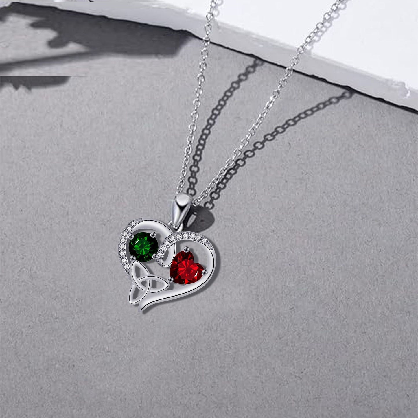 Romantic Temperament Heart-shaped Pendant Necklace