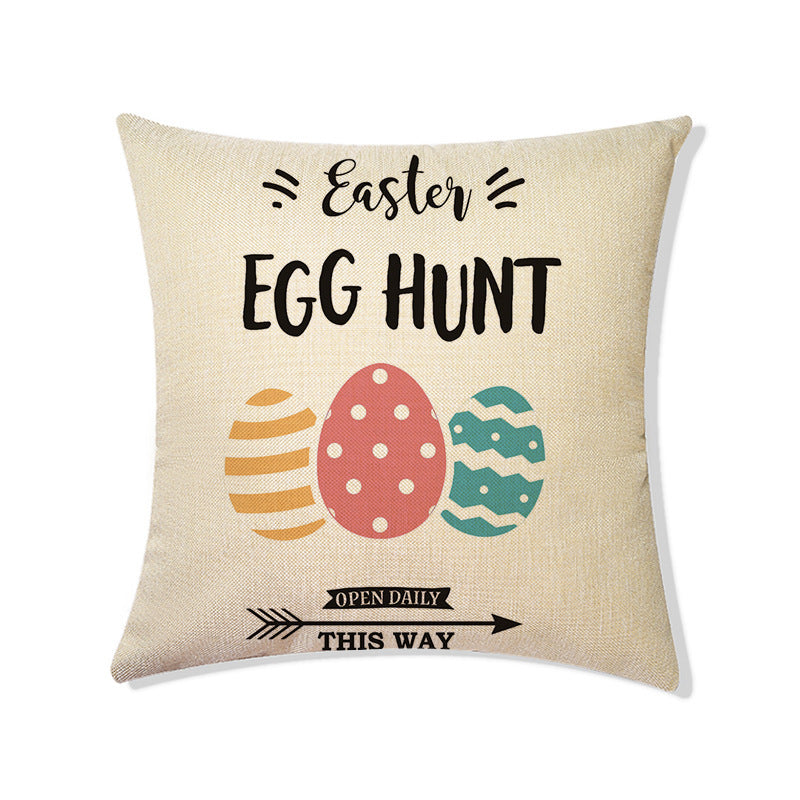 Easter Linen Holiday Decoration Living Room Sofa Bedside Pillow