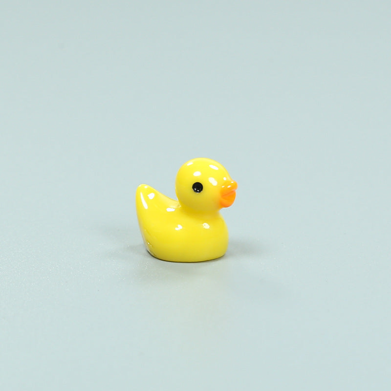 Resin Shrink Mini Little Duck Pendant