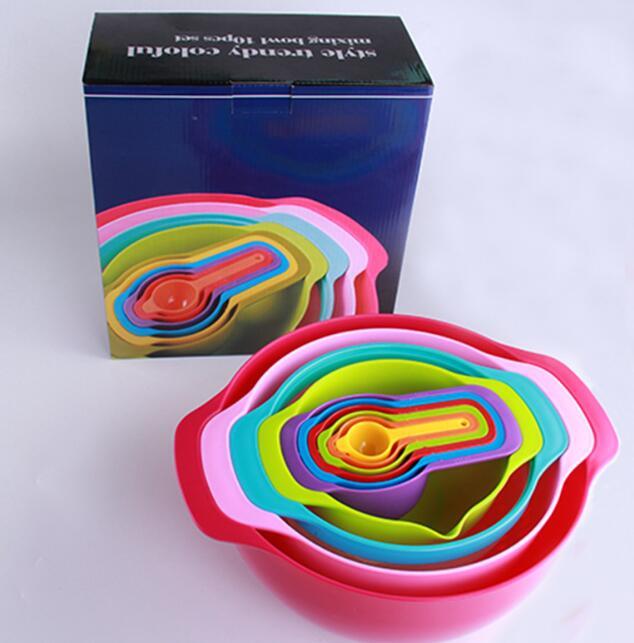 مجموعة نماذج إبداعية مكونة من 10 قطع بمقياس ومناخل مترية وملعقة تناسب المطابخ متعددة الوظائف