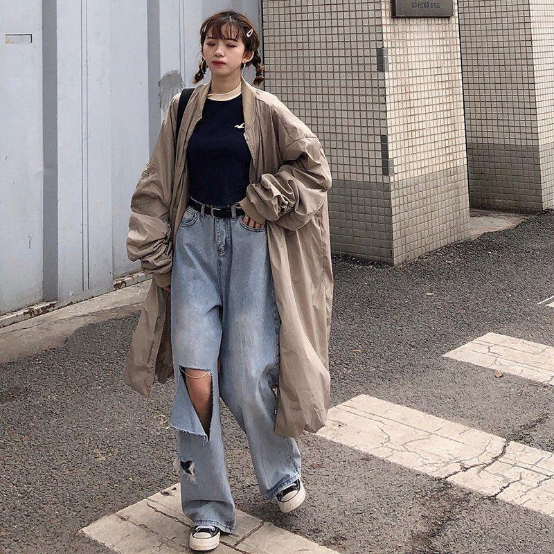 High Waist Loose All-match Chic Student Wide-leg Trousers