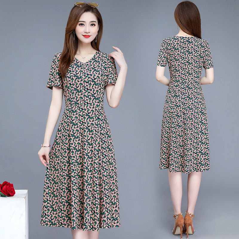 Yard cover belly print dress
