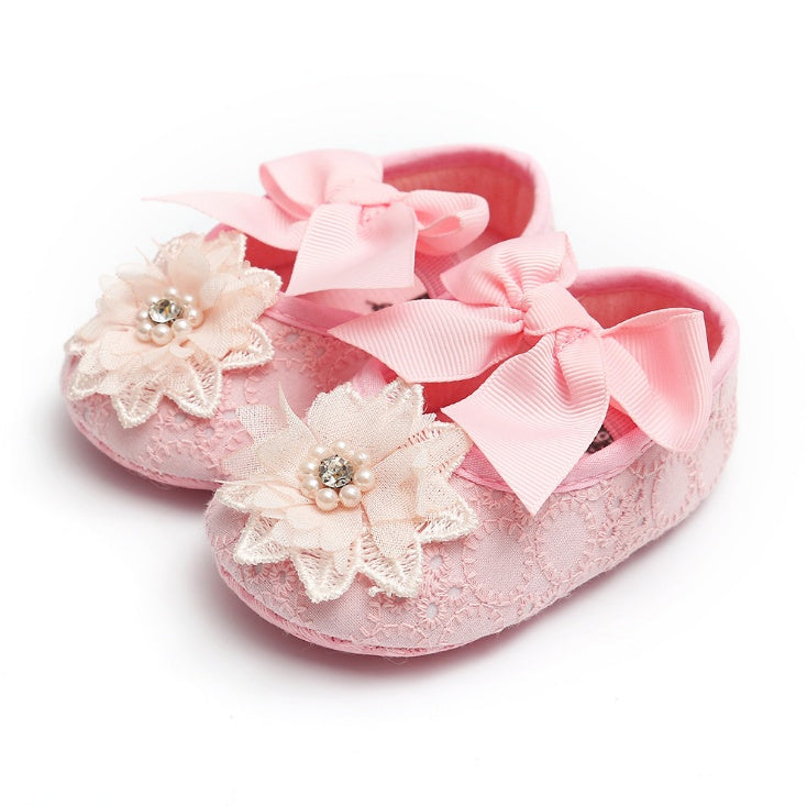 Floret lace women's baby shoes soft soled baby shoes baby shoes walking shoes princess shoes