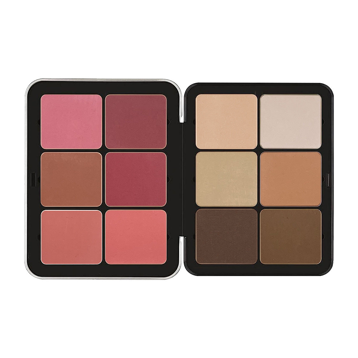 Cross-border TEMU Amazon Hot 12-color Blusher Plate Matte Shimmer High-gloss Multi-color Cream Blush Plate