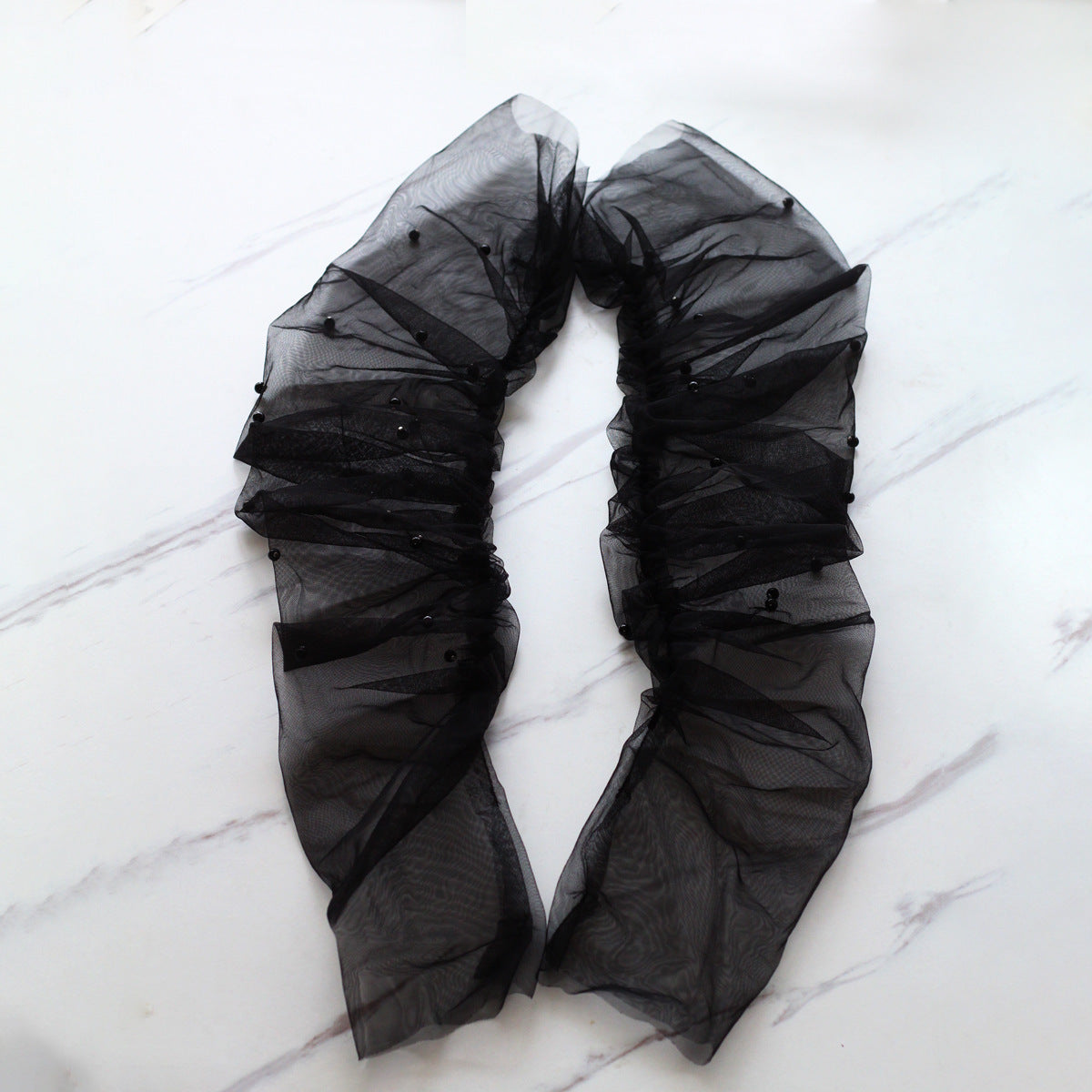 White Long Style Arms Hiding Bridal Gloves