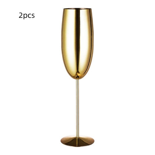 Champagne glass stainless steel goblet