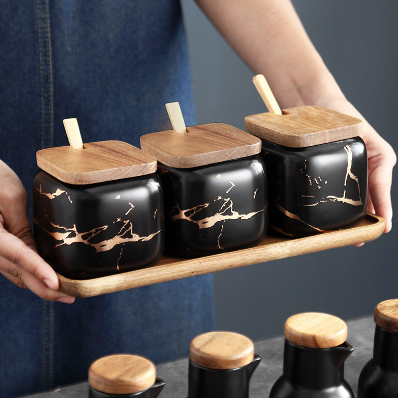 مجموعة برطمانات التوابل