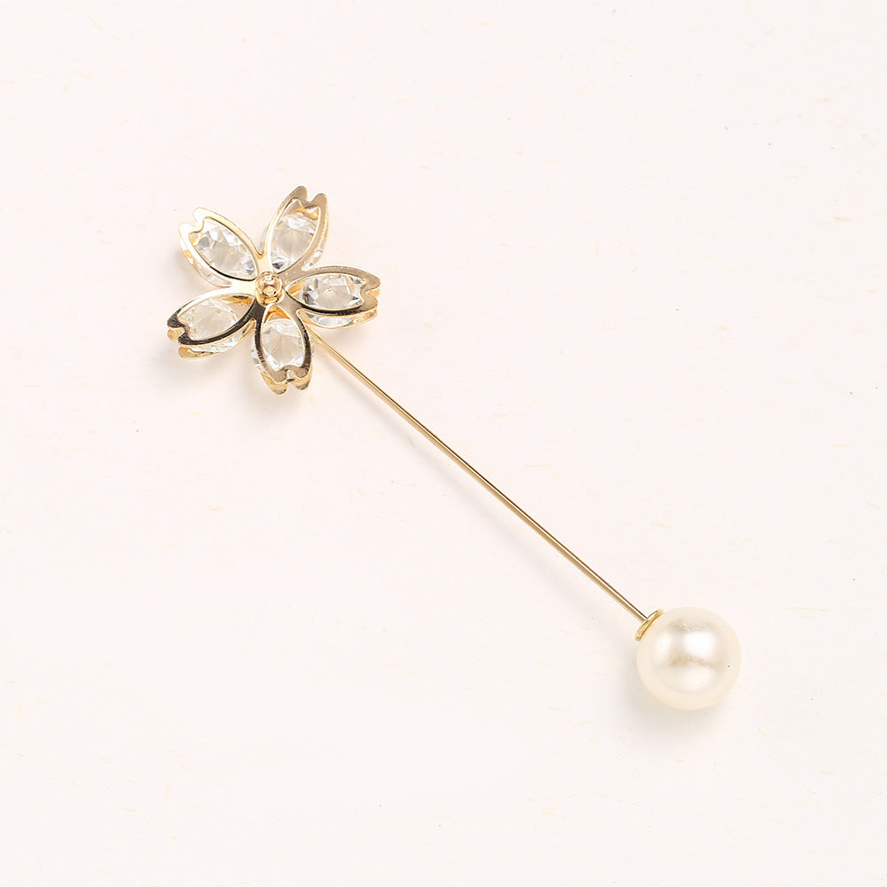 Cross-border Pearl Waist Of Trousers Pin Fixed Clothes Skirt Brooch Belt Buckle