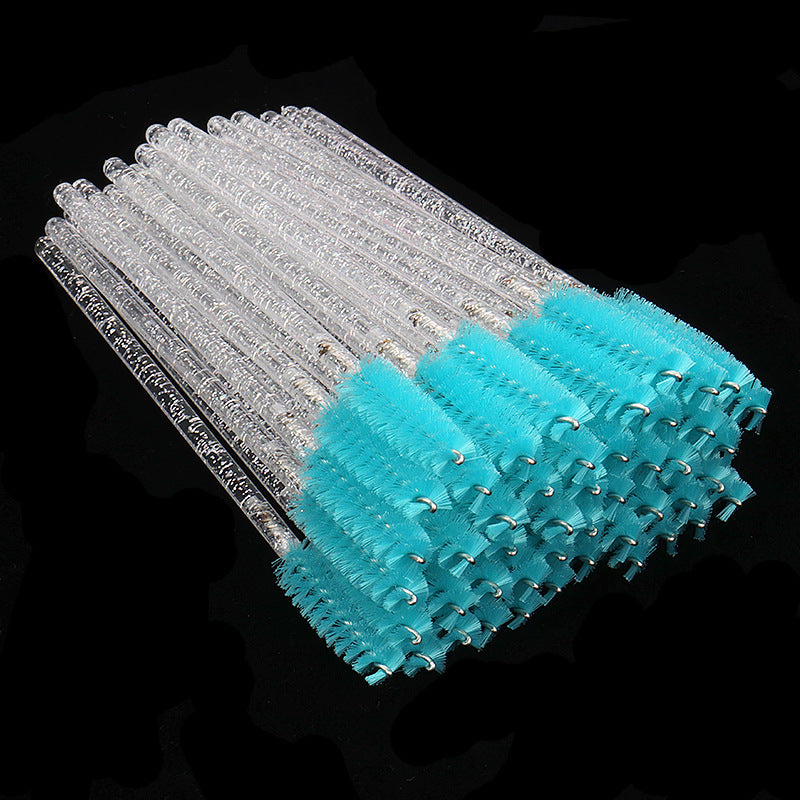 Disposable Crystal White Penholder Color Mascara Brush