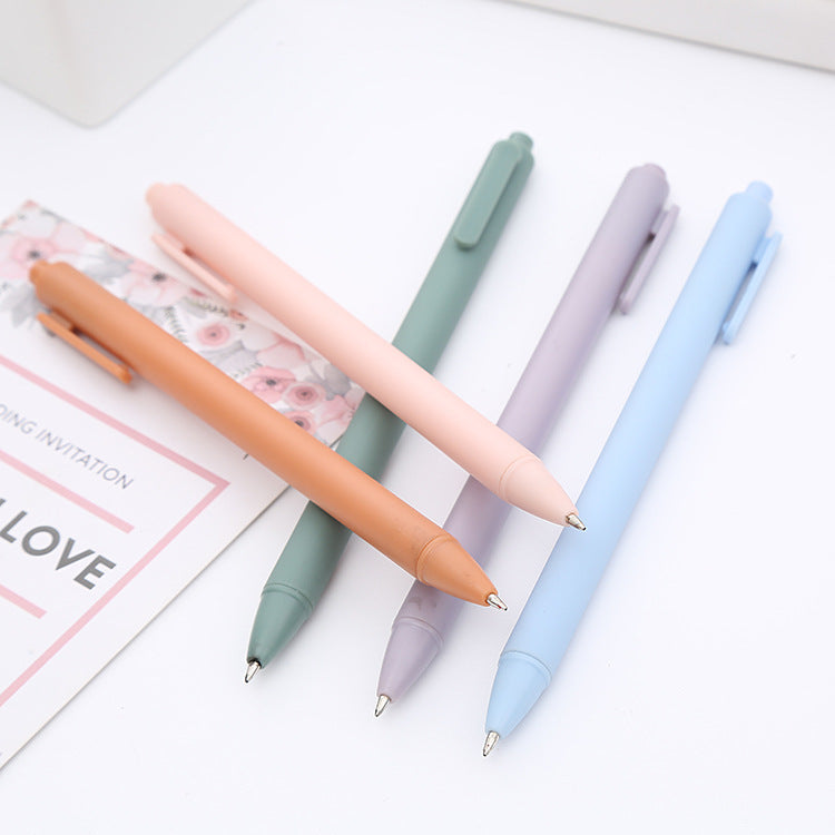 Morandi Macaron Press Gel Pen Learning Stationery