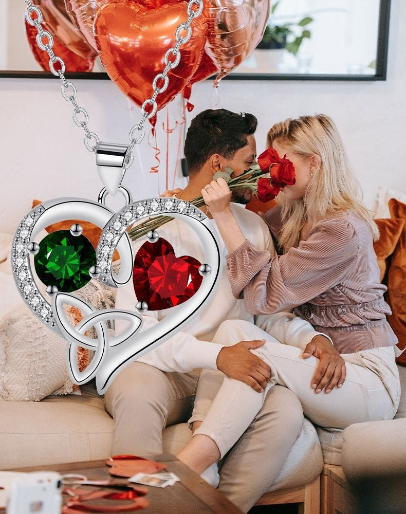 Romantic Temperament Heart-shaped Pendant Necklace