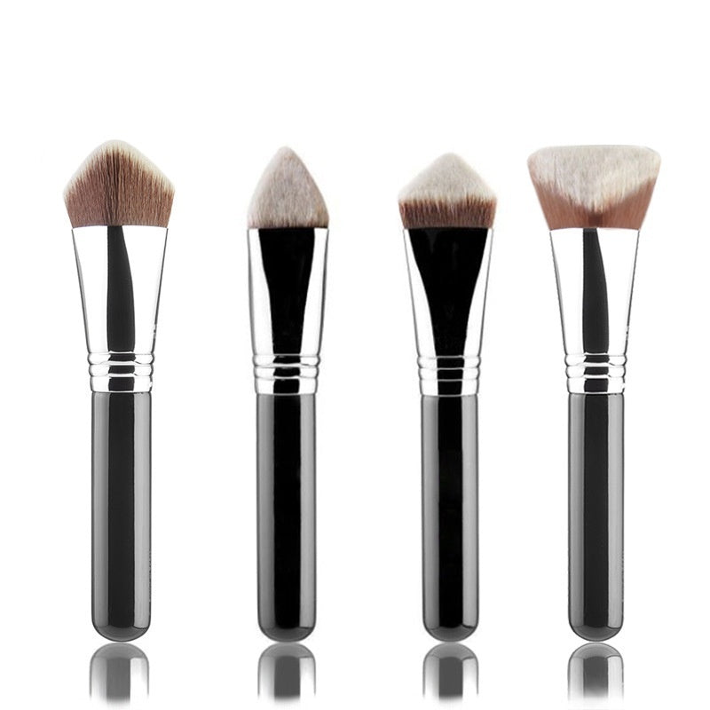 Single 3D4D Pyramid Contour Powder Foundation Brush Makeup Artist