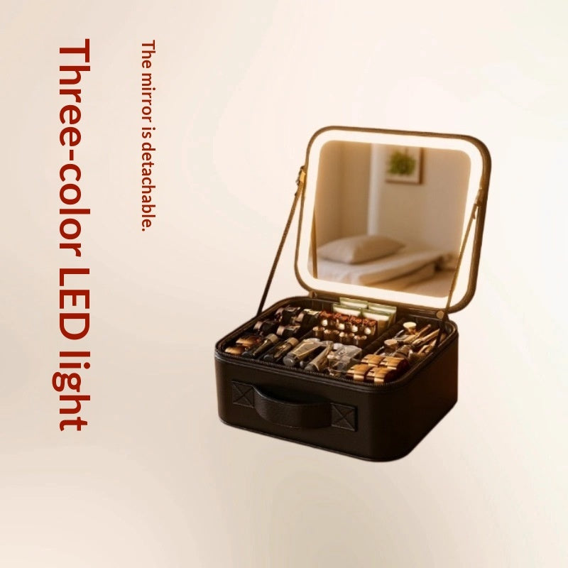 Advanced Portable Large-Capacity Divided Cosmetic Bag Makeup Case