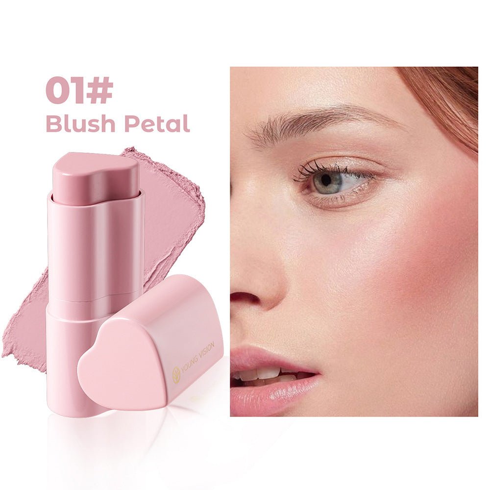 6 Colors Love Heart Blusher Contour Stick Facial Modification - Eshtree