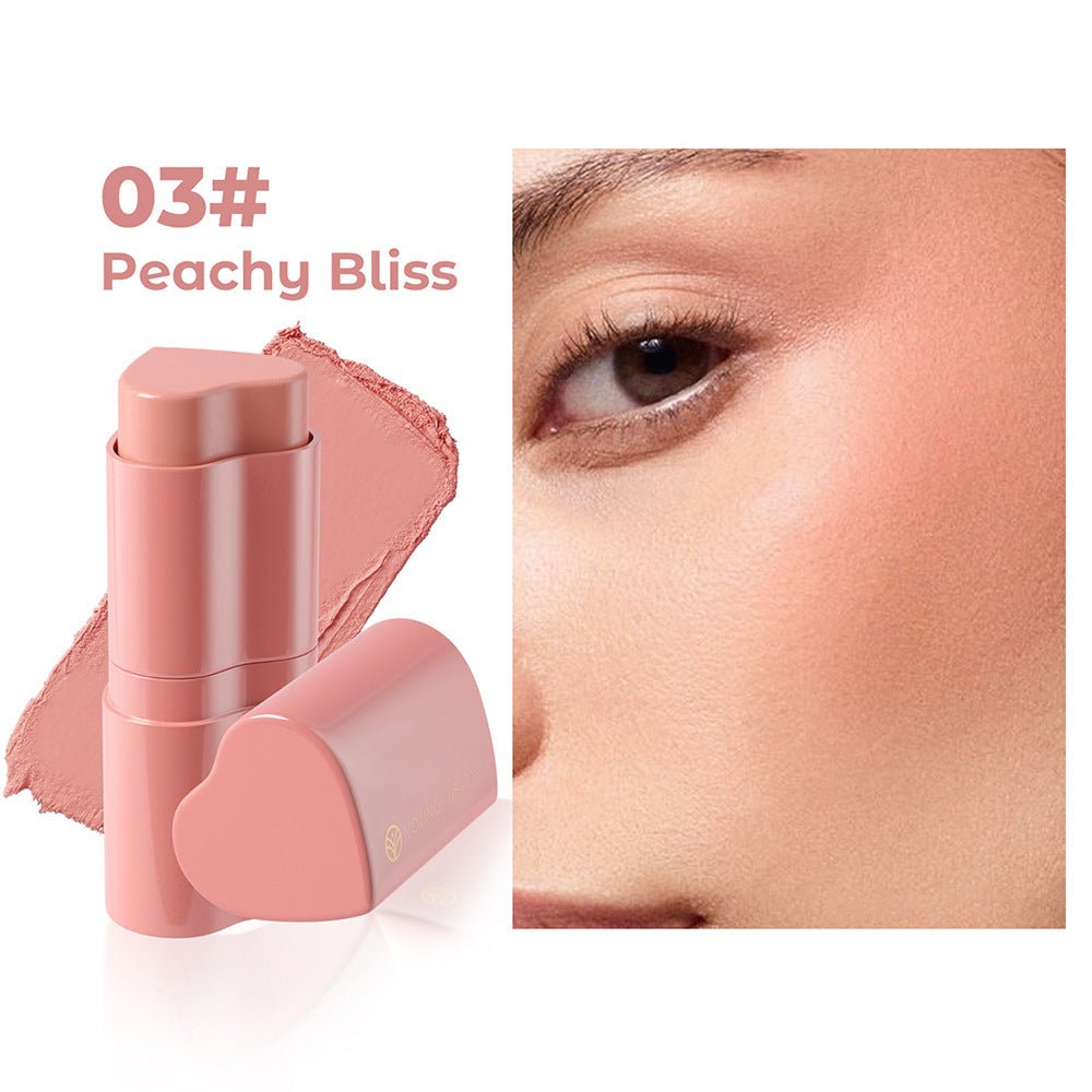 6 Colors Love Heart Blusher Contour Stick Facial Modification - Eshtree