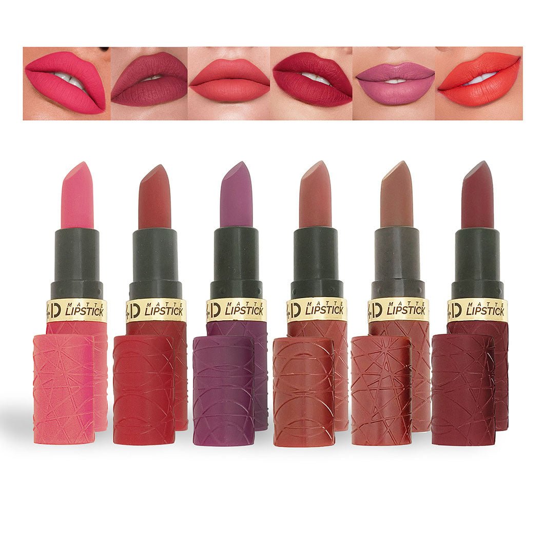 6 - pack Matte Finish Lipstick Lasting - Eshtree