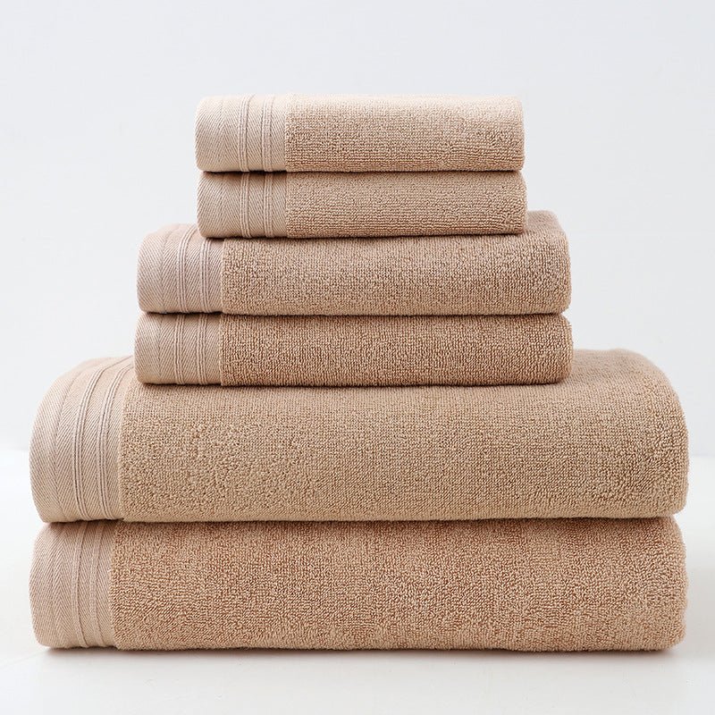 6 - Piece Pure Cotton Bath Towel Set All - Cotton Towel Set - Eshtree