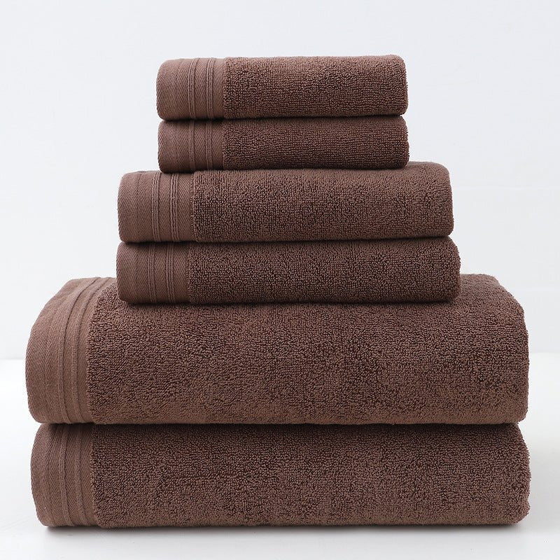 6 - Piece Pure Cotton Bath Towel Set All - Cotton Towel Set - Eshtree