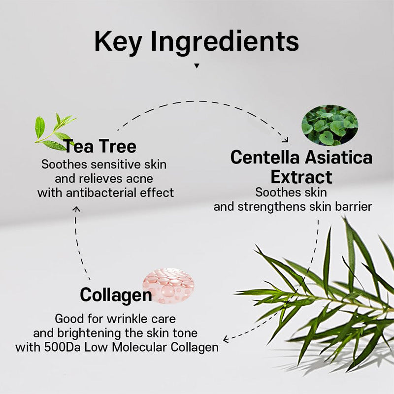 Collagen Tea Tree Face Mask Moisturizing Collagen