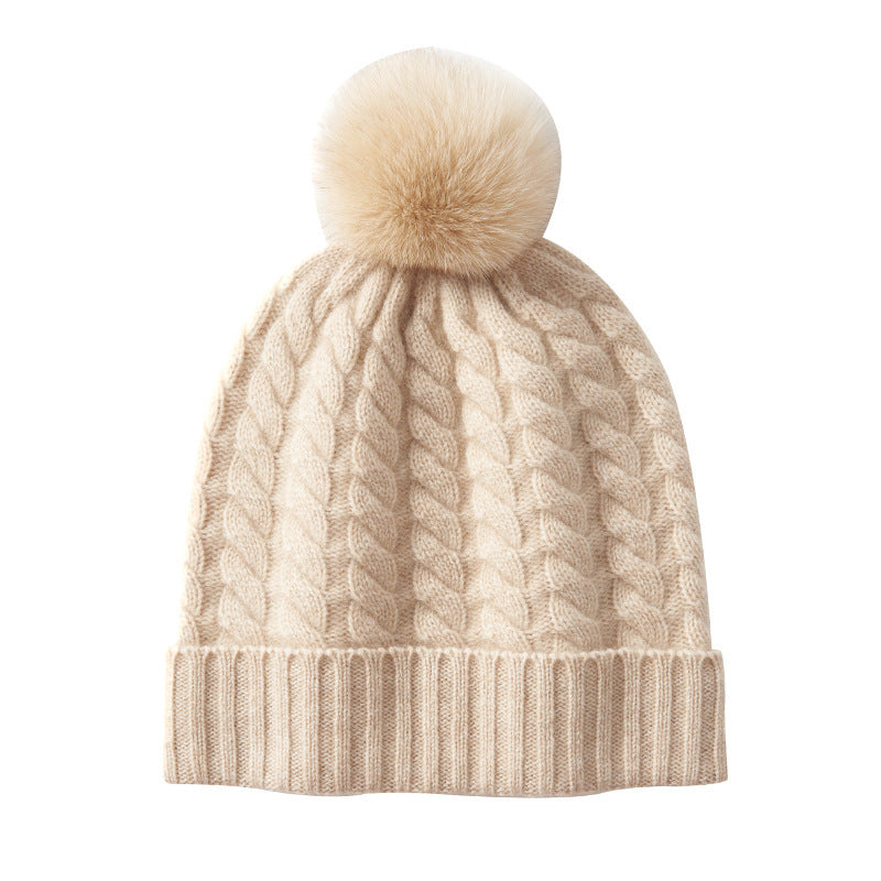 Autumn And Winter Super Soft Cashmere Women's Knitted Hat