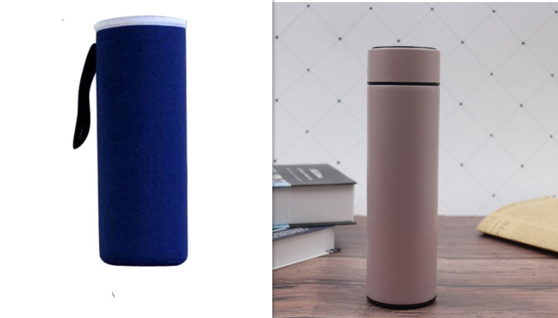 LED touch display temperature water cup