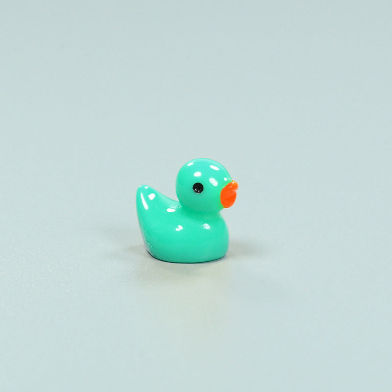 Resin Shrink Mini Little Duck Pendant