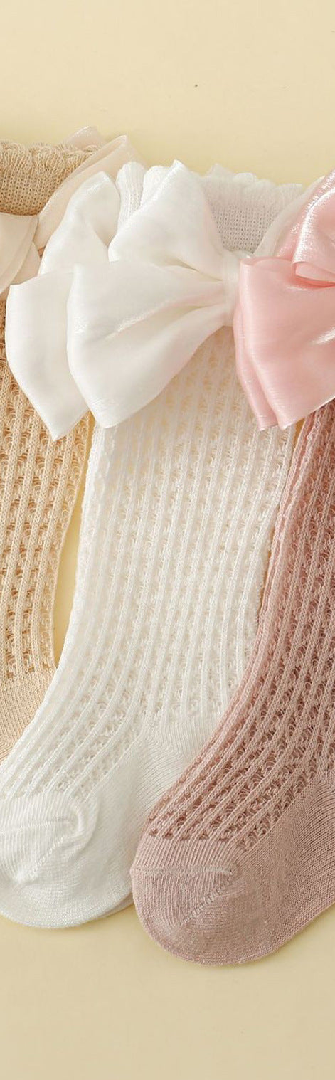 Mid-calf Length And Breathable Thin Mesh Socks