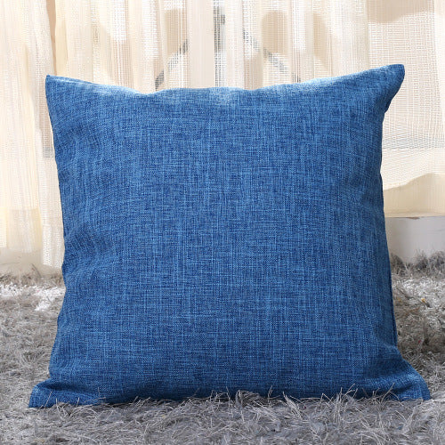 Home Linen Pillow Case Solid Color Hugging Pillow Case Sofa