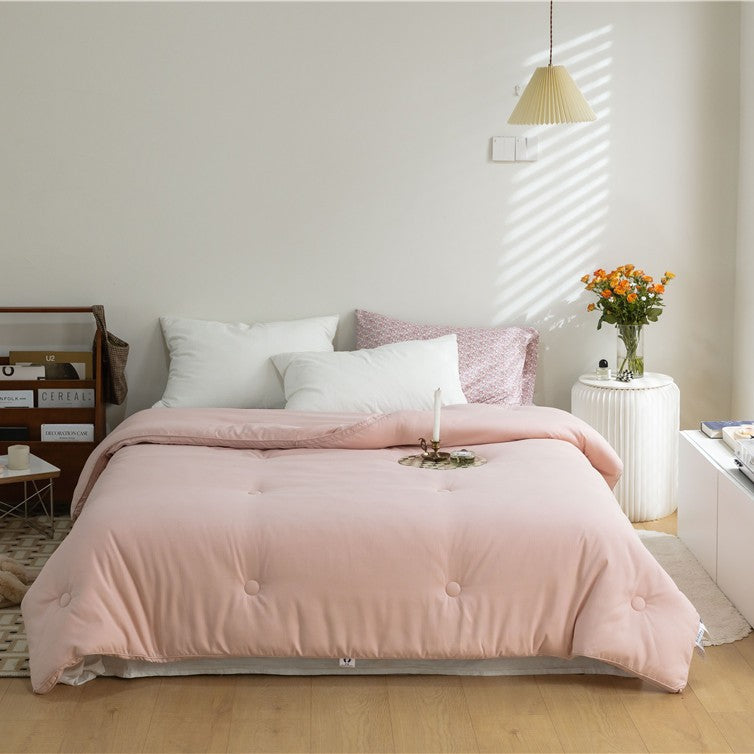 Thickened DuPont Fiber Faux Goose Down Winter Quilt For Warmth