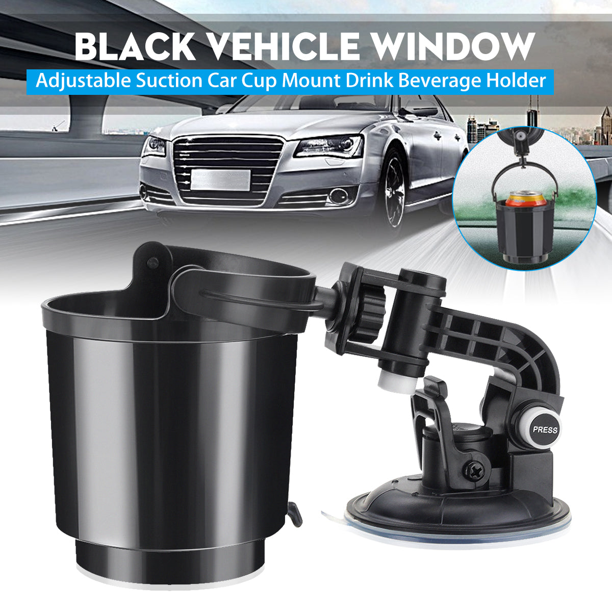 Adjustable Suction Cup Type Mobile Phone Holder Car Water Cup Holder