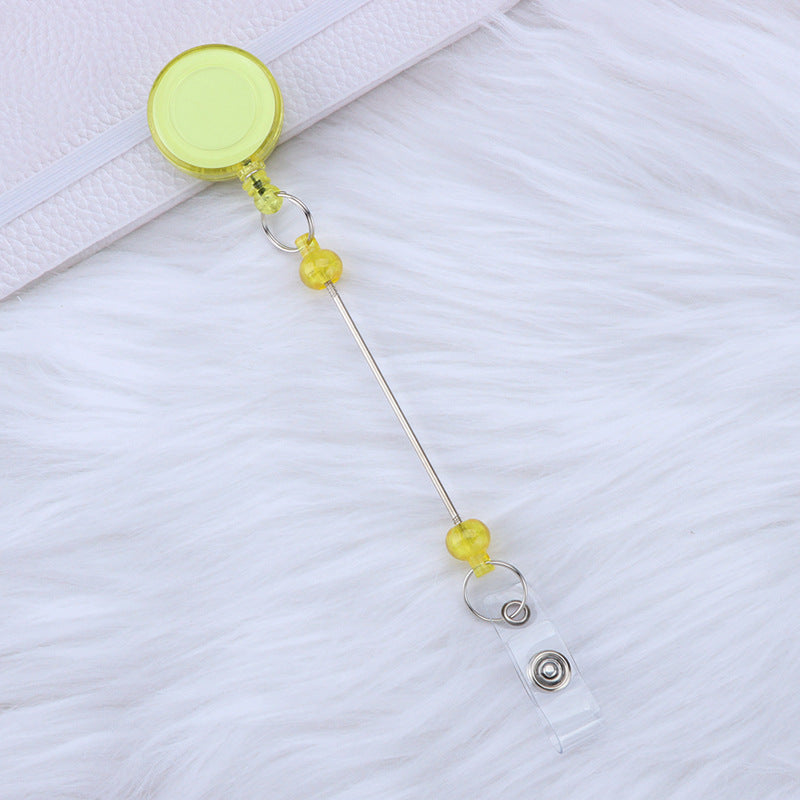 Card Sleeve Telescopic Anti-lost Can Buckle Employee Voucher Buckle DIY Beaded Retractable