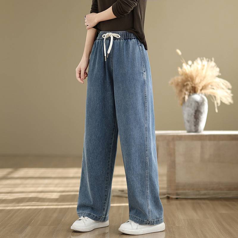 New Spring High-waist Straight Wide-leg Pants For Petite To Look Taller And Slimmer