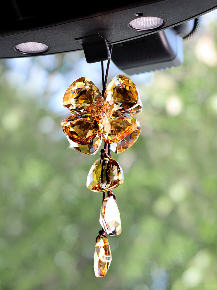 Crystal Four Leaf Grass Interior Pendant