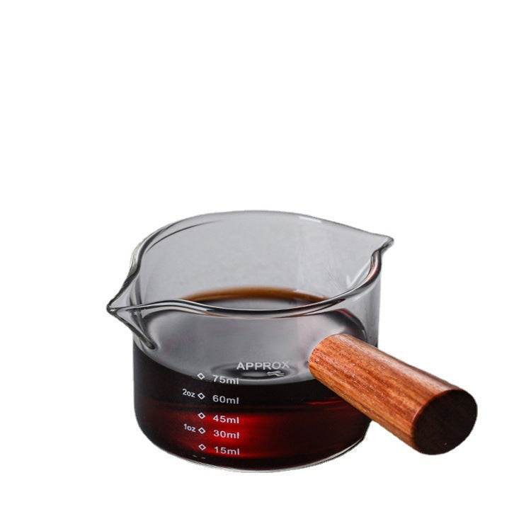 Italian Creative Milk Cup Glass Measuring Cup With Scale