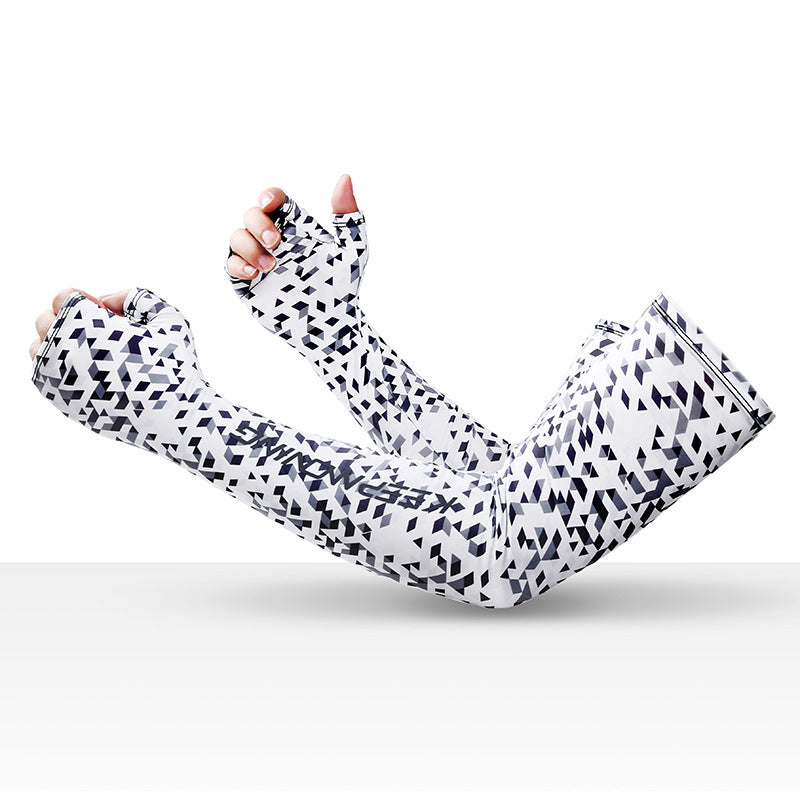 Outdoor Camouflage Sun Protection Gloves For Men And Women