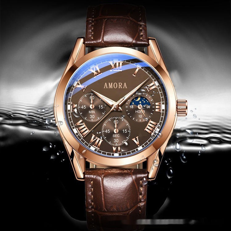 Luminous Quartz Nonmechanical Watch With Water Resistance