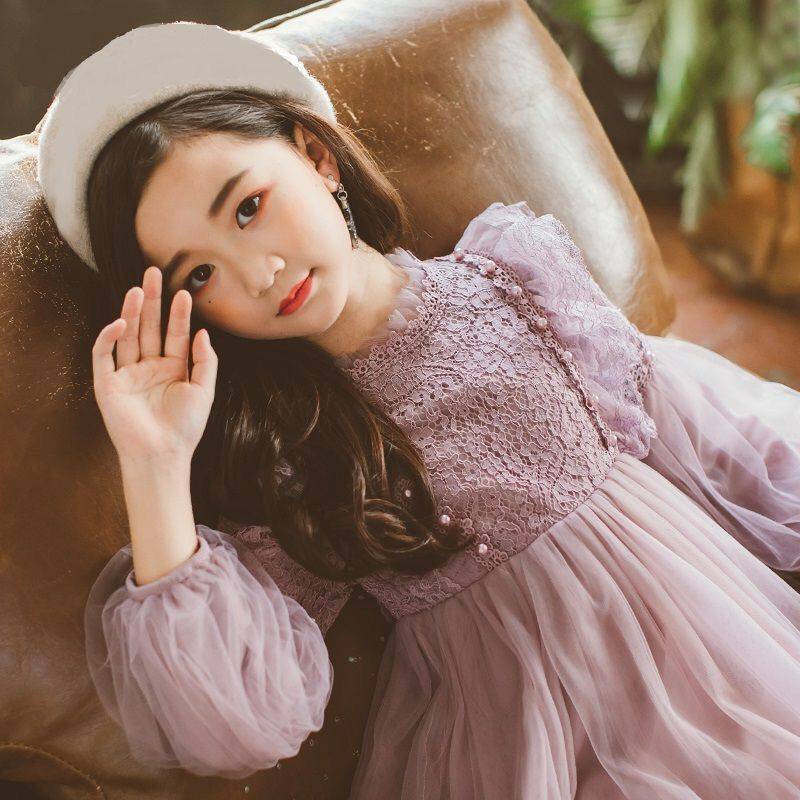 Children's Clothing Girls Autumn Clothing New Long-sleeved Princess Dress