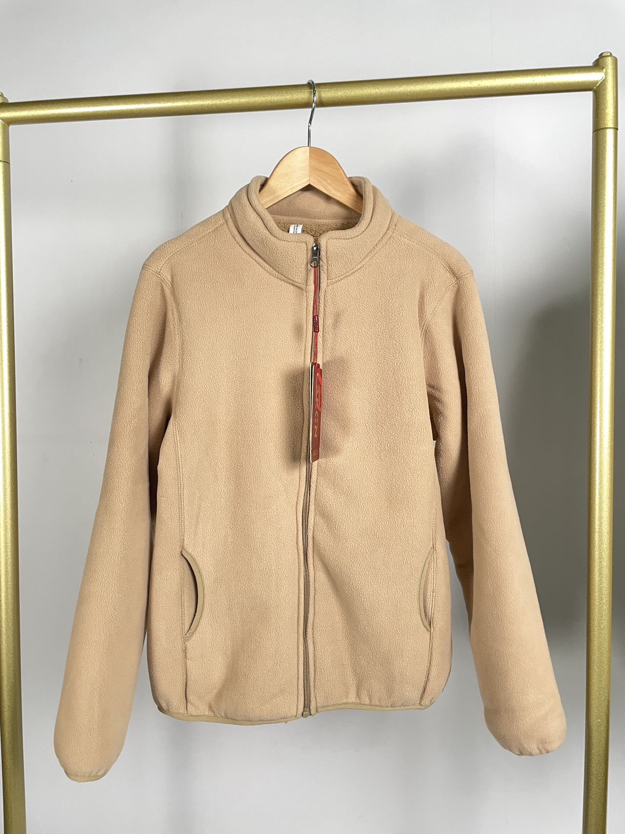 Thickened Western Style One-piece Lamb Wool Coat