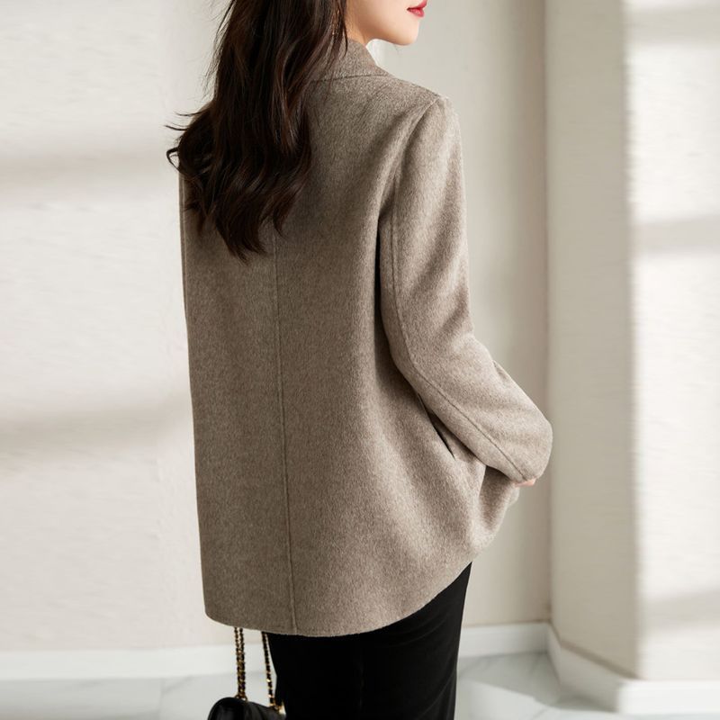 Fashion Lapel Mid-length Coat For Women
