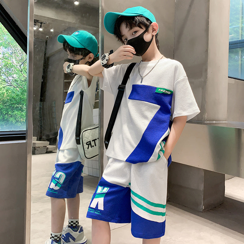 Summer Sports Big Children's Thin Short-sleeved Suit