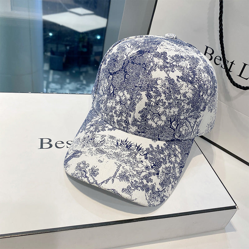 Baseball All-matching Printed Peaked Cap