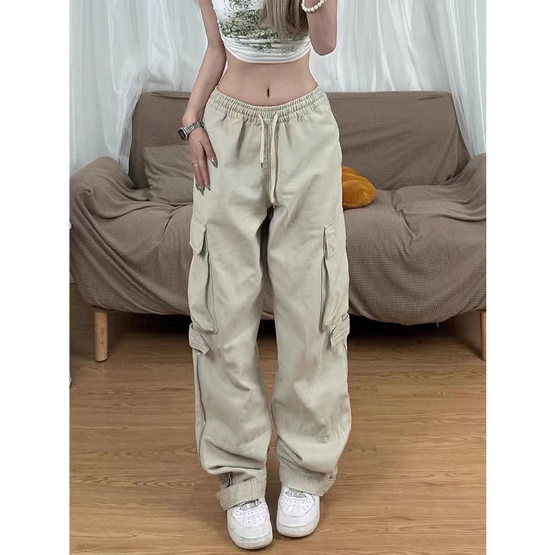 Retro Design Straight Pants For Couples Loose And Casual