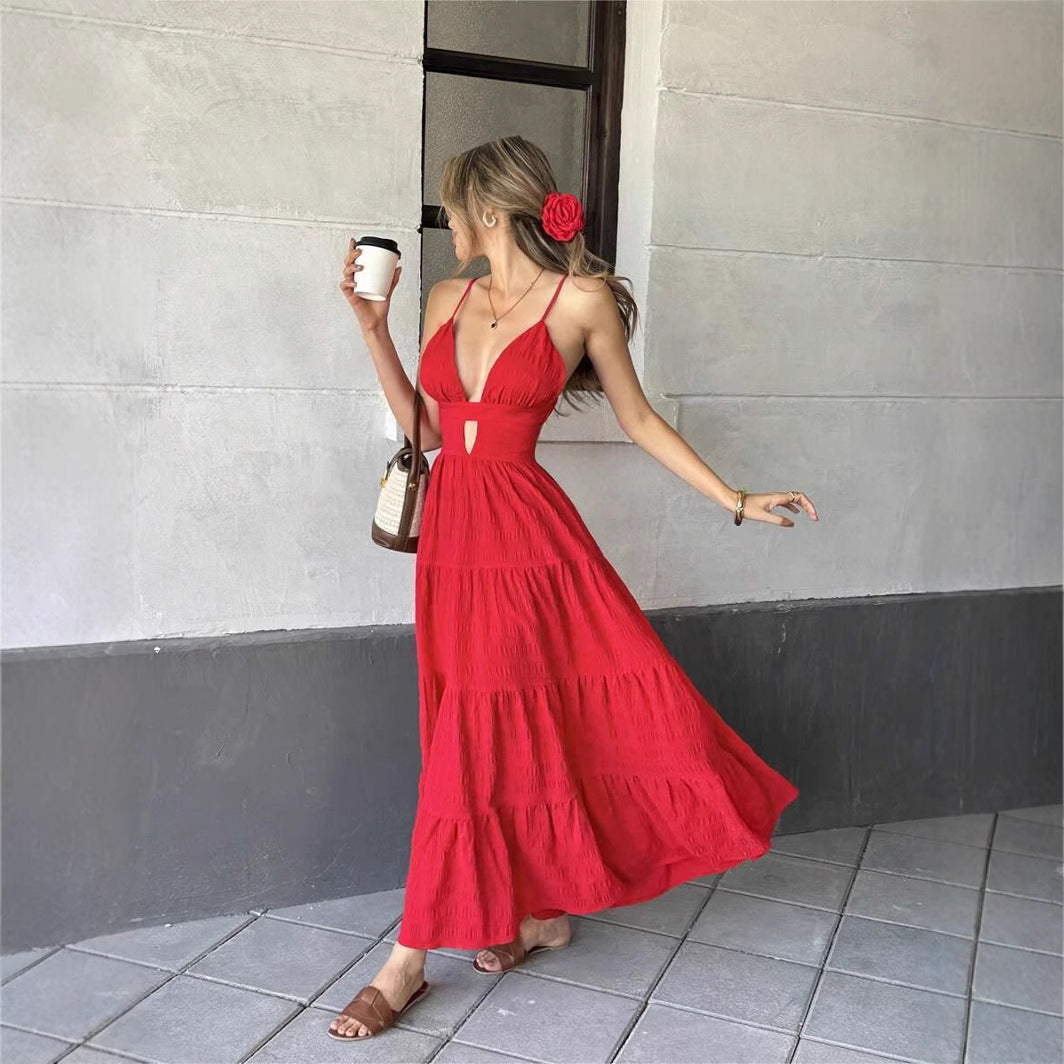 Women's Fashion Casual Sleeveless Strap Dress