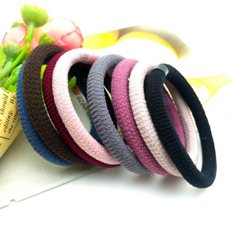 Simple Women's Solid Color Rubber Band Head Rope