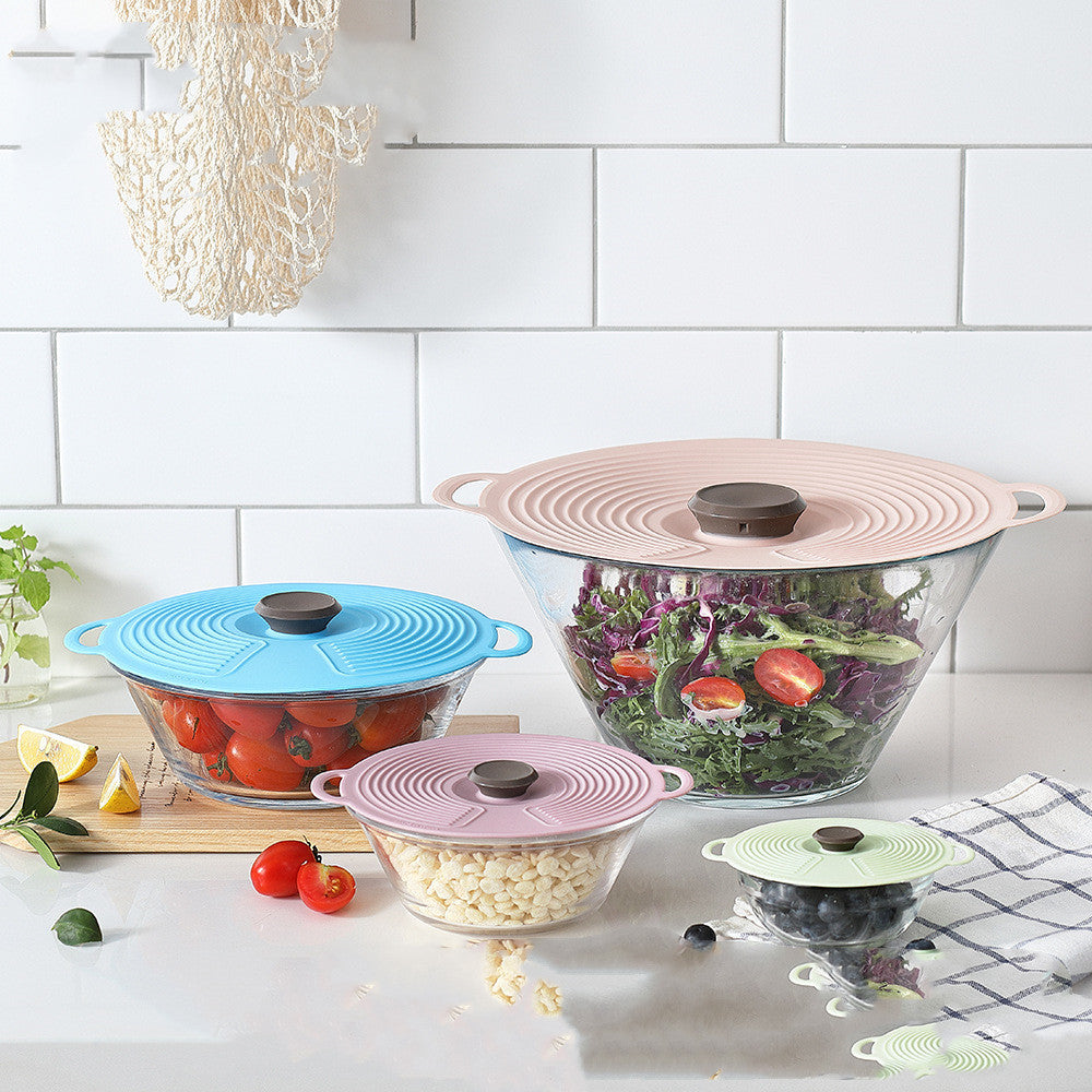 Food-grade Silicone Lid Keeps In 6 Sizes