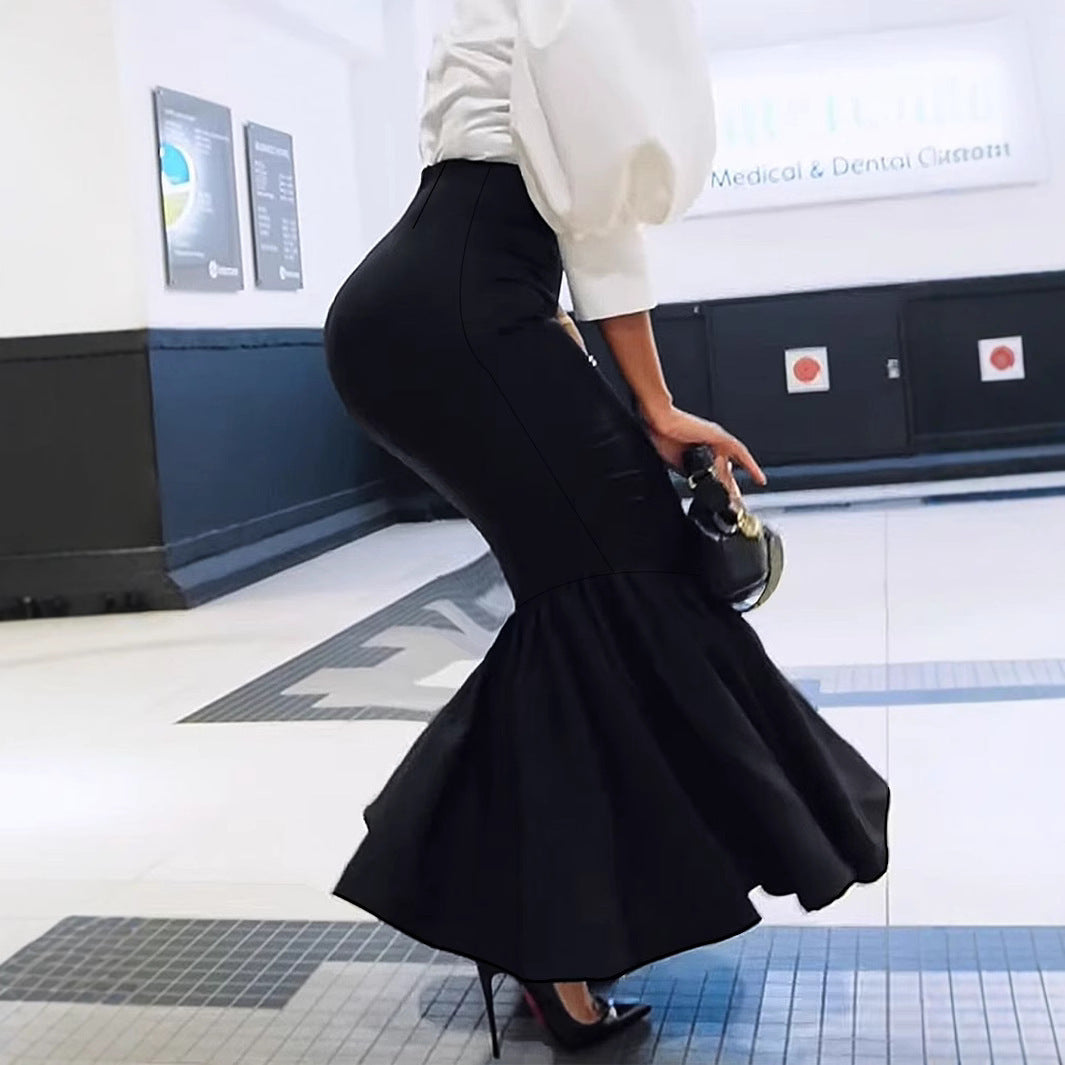 Sheath Long Fishtail Elegant Skirt