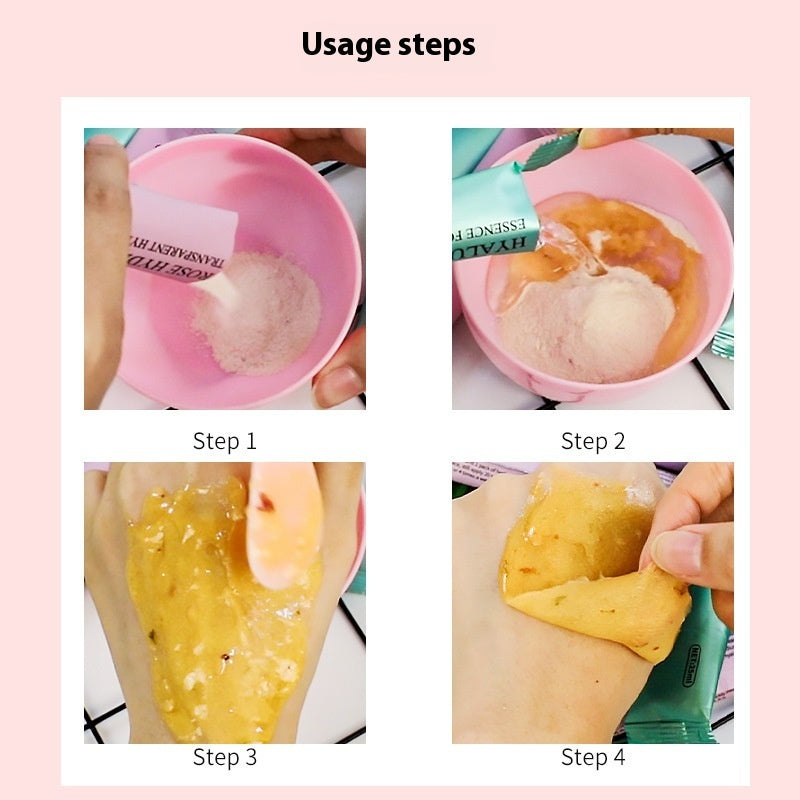 Rose Soft Mask Powder Hyaluronic Acid Hydrating And Brightening Skin Tone